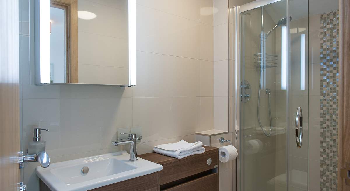 The stylish en suite shower-room for Bedroom 2.