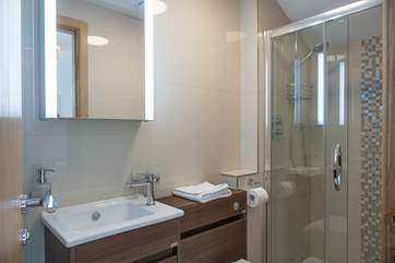 The stylish en suite shower-room for Bedroom 2.
