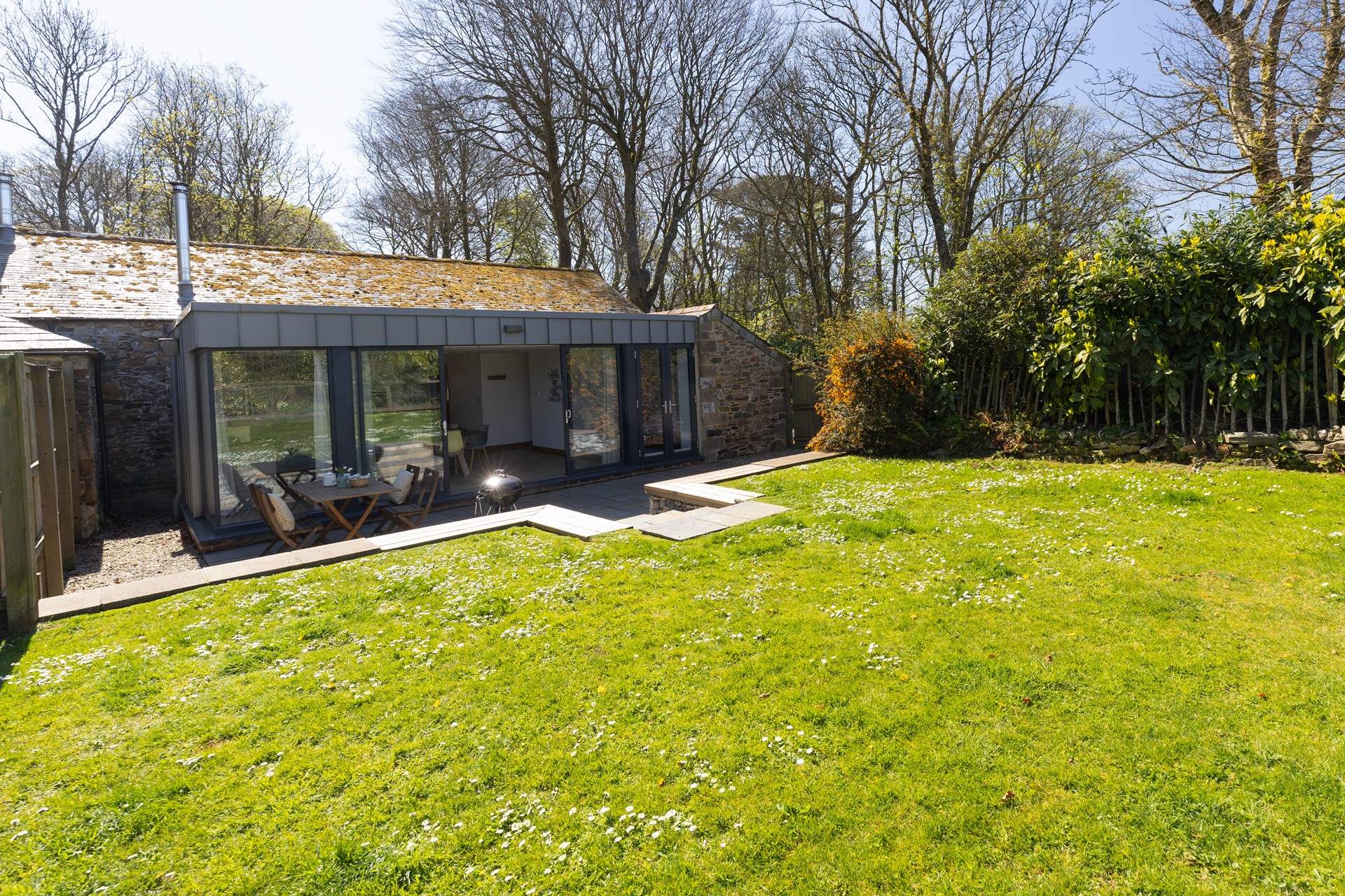 The Stables has a fabulous outside space. 