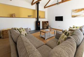 Light the wood burner an snuggle up in front of a film. 