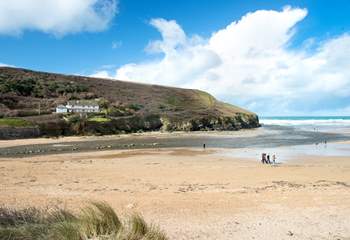 You are spoilt for choice for great beaches in this part of Cornwall - the one at Mawgan Porth is only a short drive away.