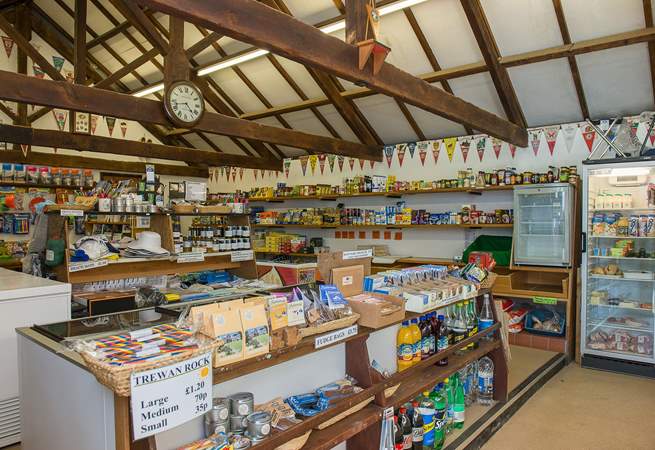 There is a small but well stocked shop open during the camping season. Outside of these months you can stock up on your essentials in the village of St Columb Major which is only a mile away.