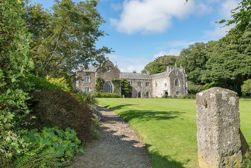 The 17th Century manor house takes centre stage on the estate.