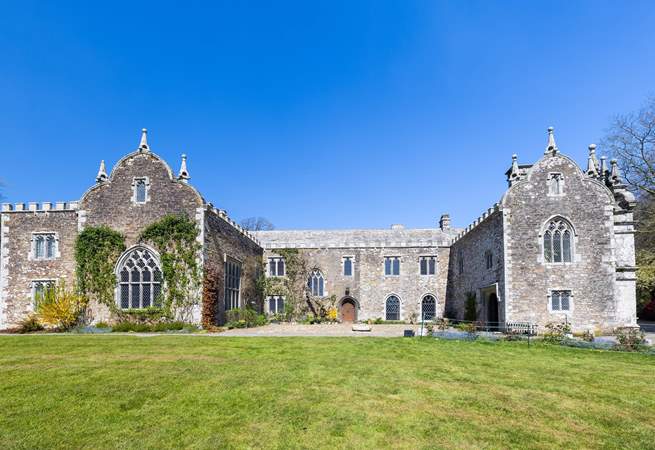 The large lawned area in front of the manor is yours to enjoy - lie out in the sun, have a picnic or enjoy a ball game.