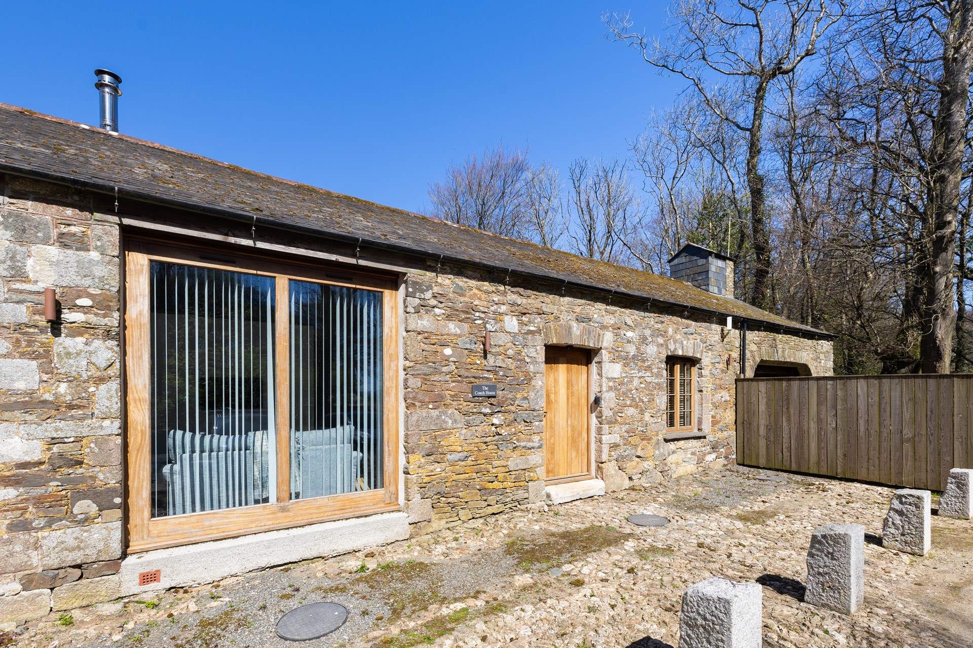 The front of The Coach House is beautifully pointed. 