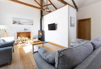 Cosy down in front of the fire after a day exploring the north coast. 