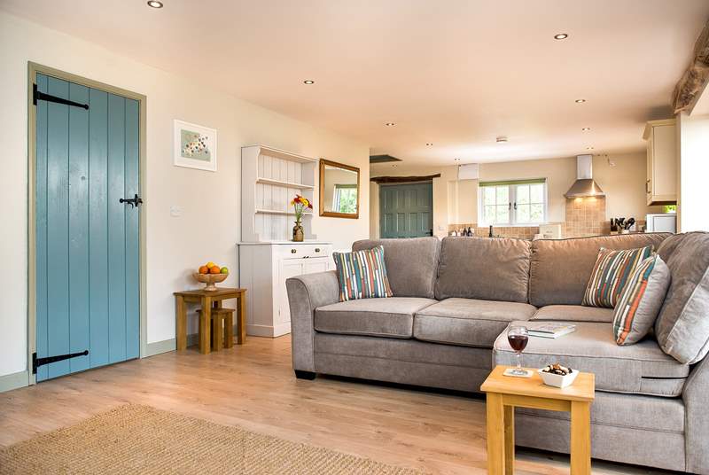 Plenty of room for everyone to chill out and relax after a day out exploring the delights of south Cornwall.