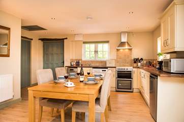The dining-area is close to the kitchen making it easy to serve up those holiday meals.