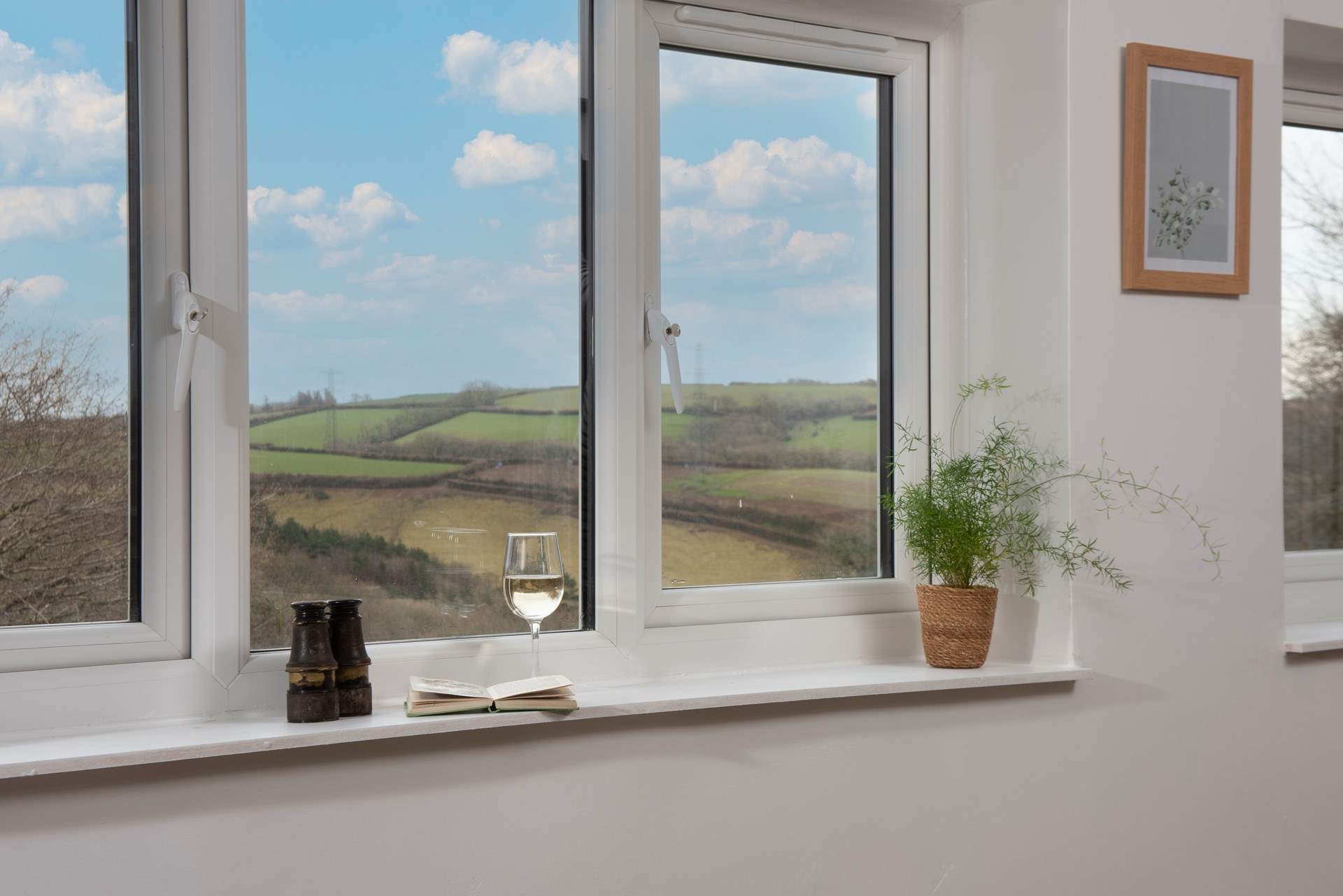 You'll spend many an hour looking out at the surrounding countryside.