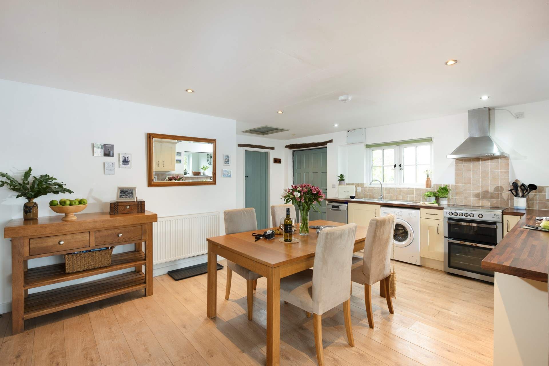 The dining-area is close to the kitchen making it easy to serve up those holiday meals.