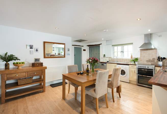 The dining-area is close to the kitchen making it easy to serve up those holiday meals.