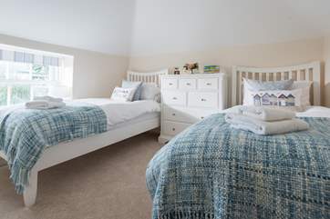 The twin room with 3ft single beds is suitable for children or adults.