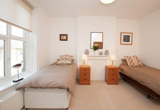Large twin bedroom with 3ft single beds ideal for adults or children.