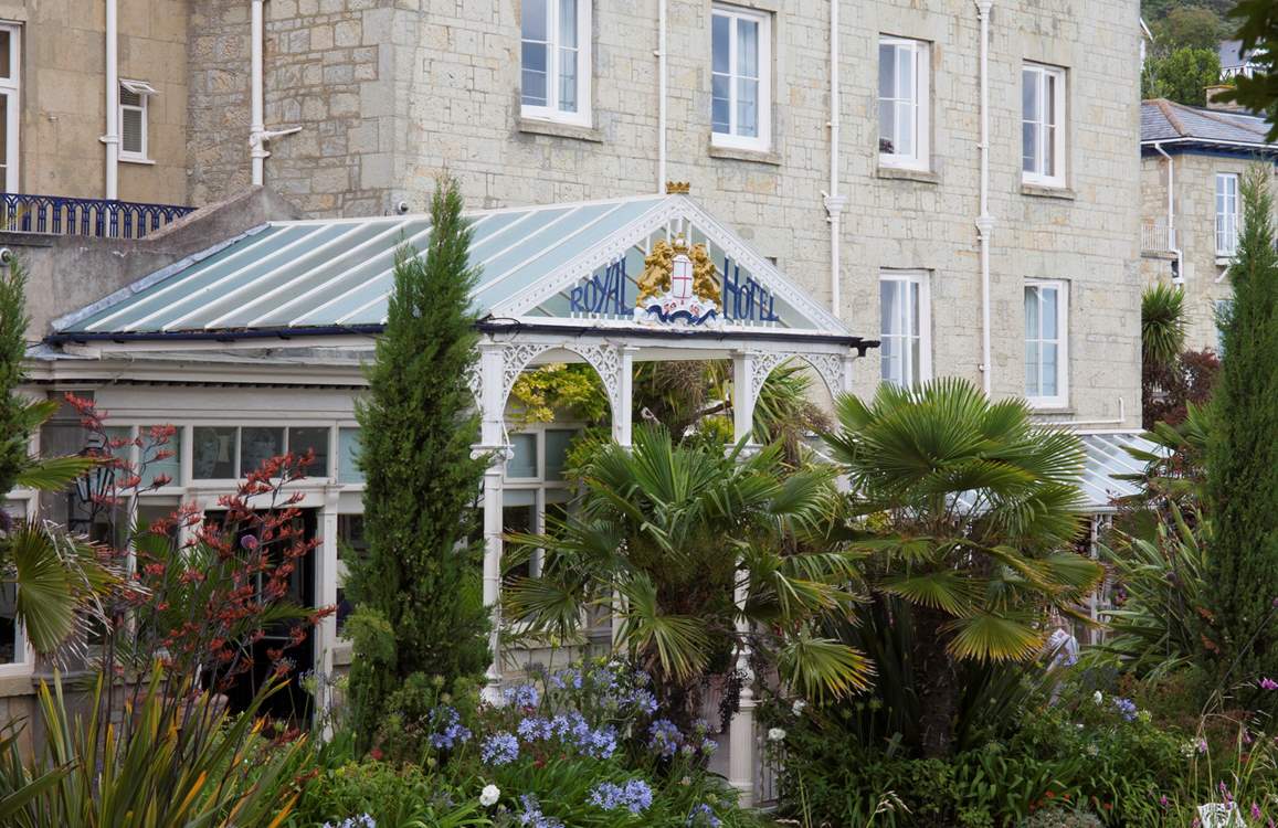 The Royal Hotel. This grand hotel with formal gardens is close to the seafront.