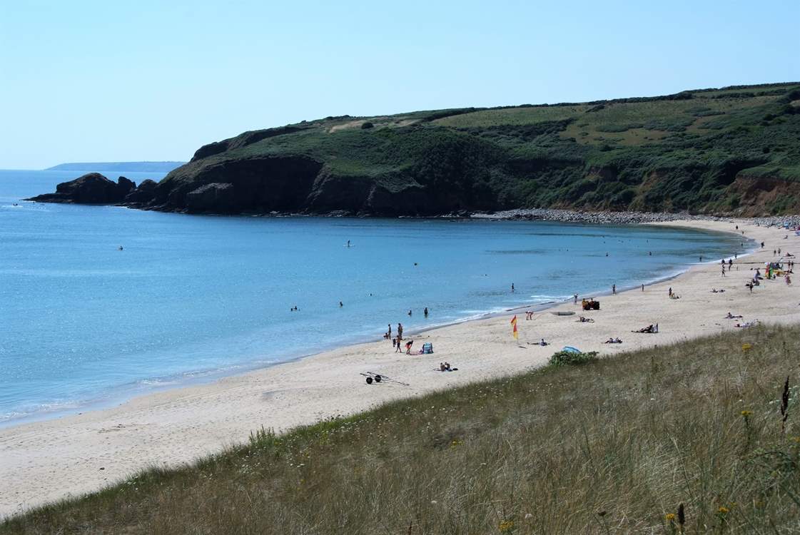 The fabulous beach at Praa Sands.