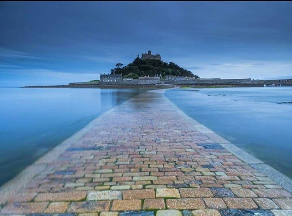 St Michael's Mount nearby.