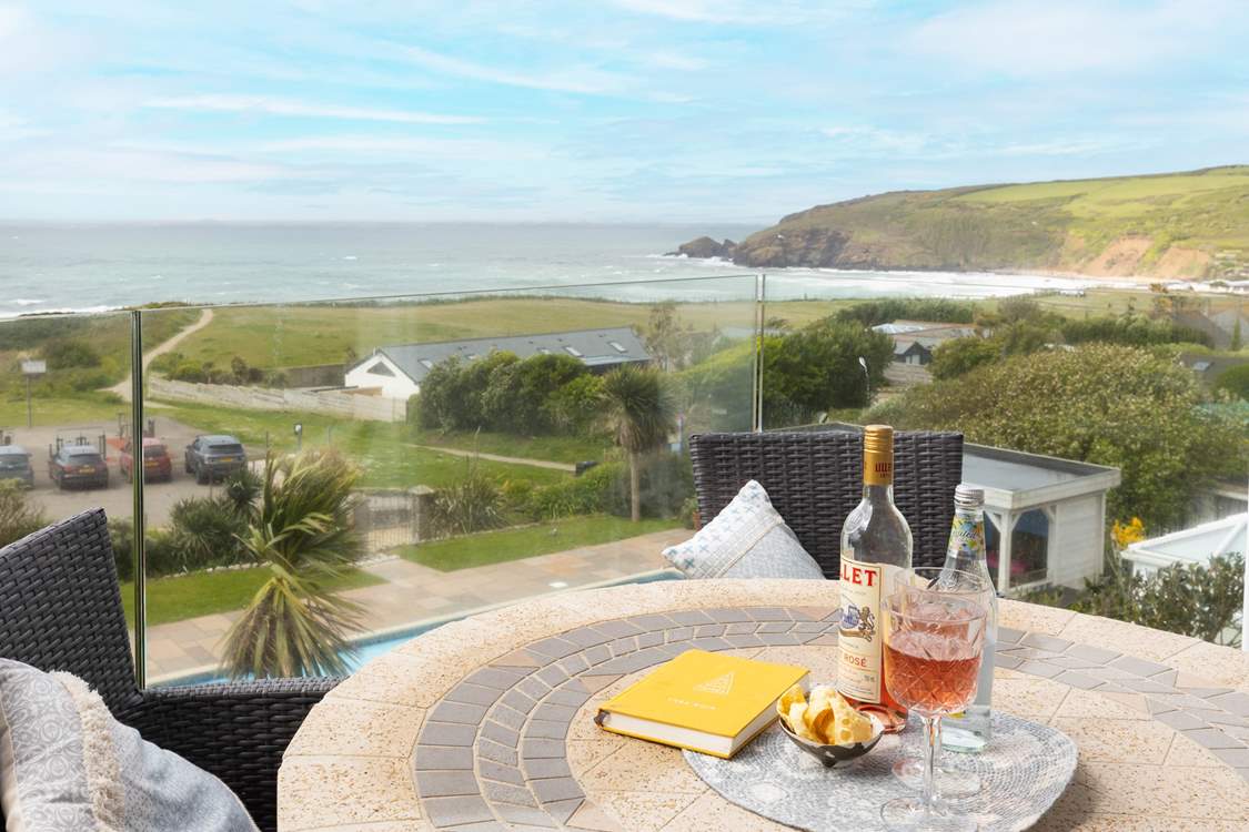 A beautiful view from the lovely terrace.