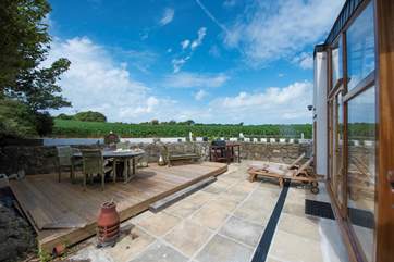 Views across the fields at your peaceful retreat.