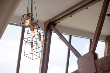 Stylish lighting.
