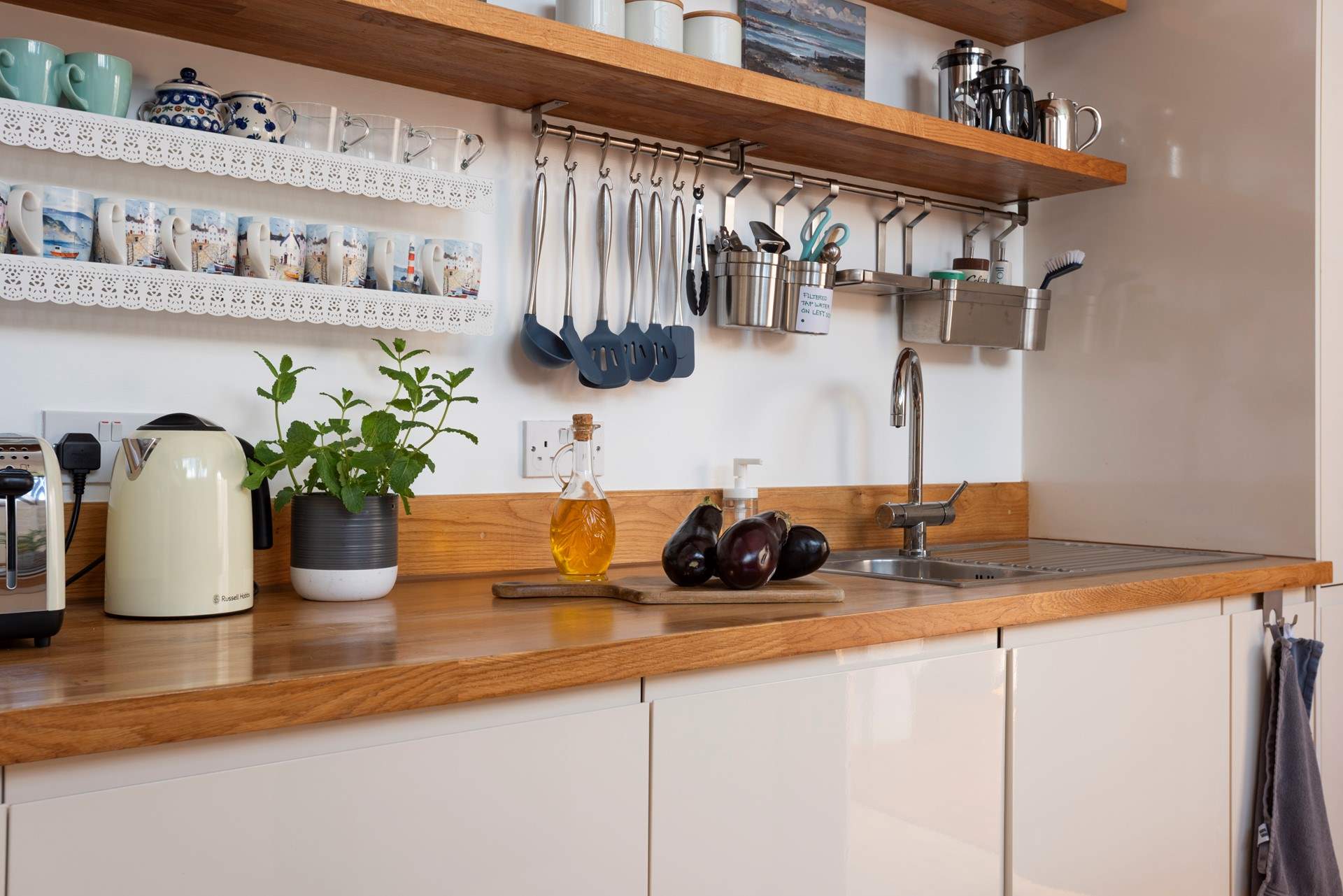 Cook up a feast in this stylish kitchen.