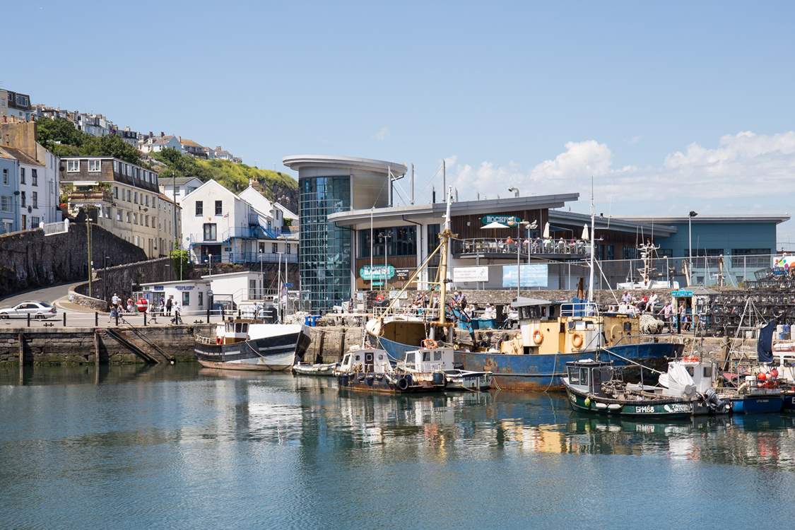 Across the harbour stands Rockfish. A great spot for an evening meal sat on the decking, overlooking the harbour.
