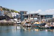 Across the harbour stands Rockfish. A great spot for an evening meal sat on the decking, overlooking the harbour.
