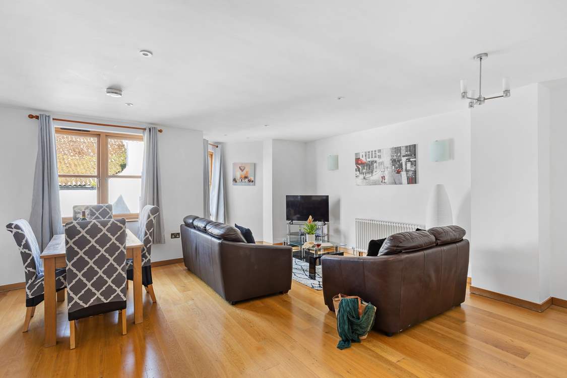The spacious living-room.