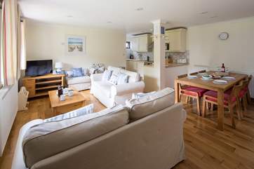 Lovely open plan living area. Perfect for enjoying any group holiday.