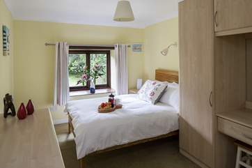 Bedroom 1 has wonderful views over the rolling countryside. What a lovely sight to wake up to.