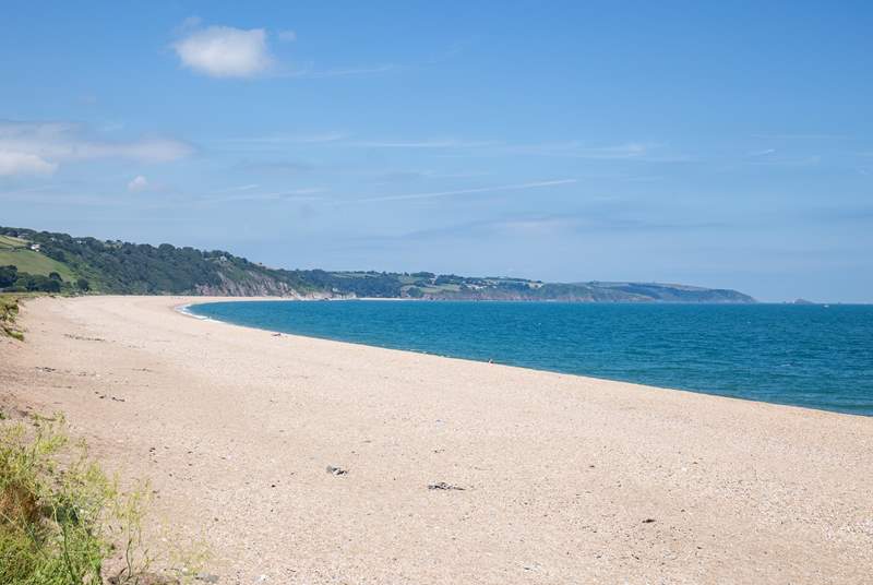 The beautiful beach of Slapton Sands is just a touch over 5 miles away.