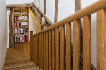 A beautiful staircase takes you to the first floor bedrooms.
