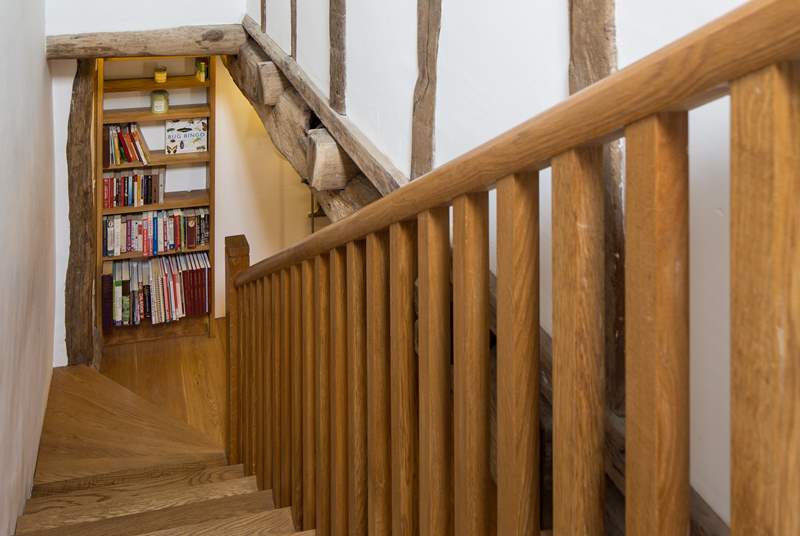 A beautiful staircase takes you to the first floor bedrooms.