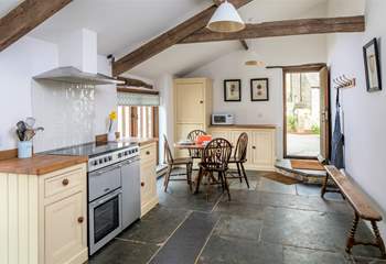 The spacious nature of the kitchen makes it a great place for the family to enjoy a spot of breakfast before heading out for a day of exploring.