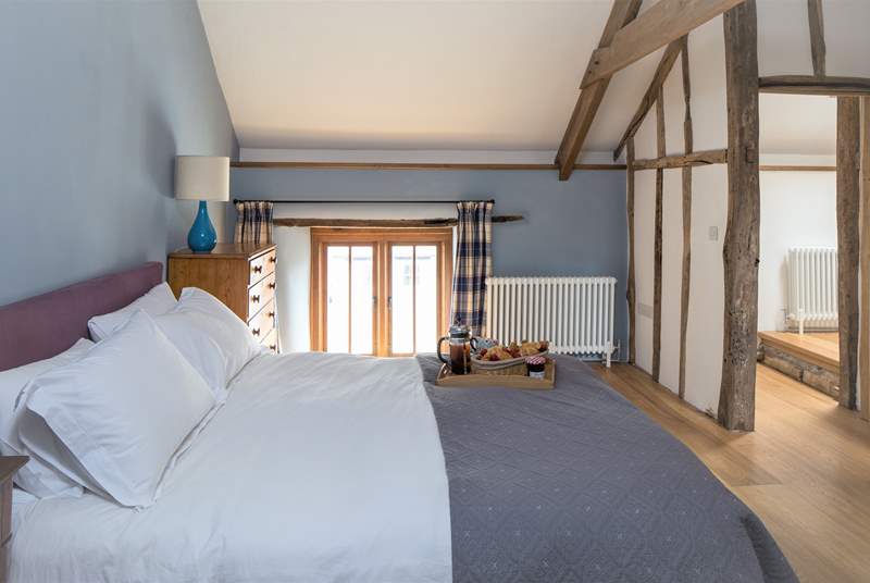 The main bedroom in Giles Cottage also has an en suite shower-room. Perfect for a good nights sleep after a full day of action.