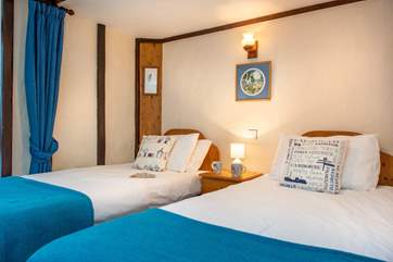 There are two pretty bedrooms on the ground floor.
