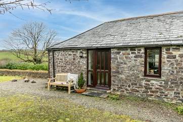 The rear entrance to Coombe Cottage.