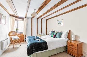 The pretty double bedroom is on the ground floor and now offers a king-size double bed.