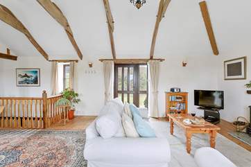 The light and bright living area.