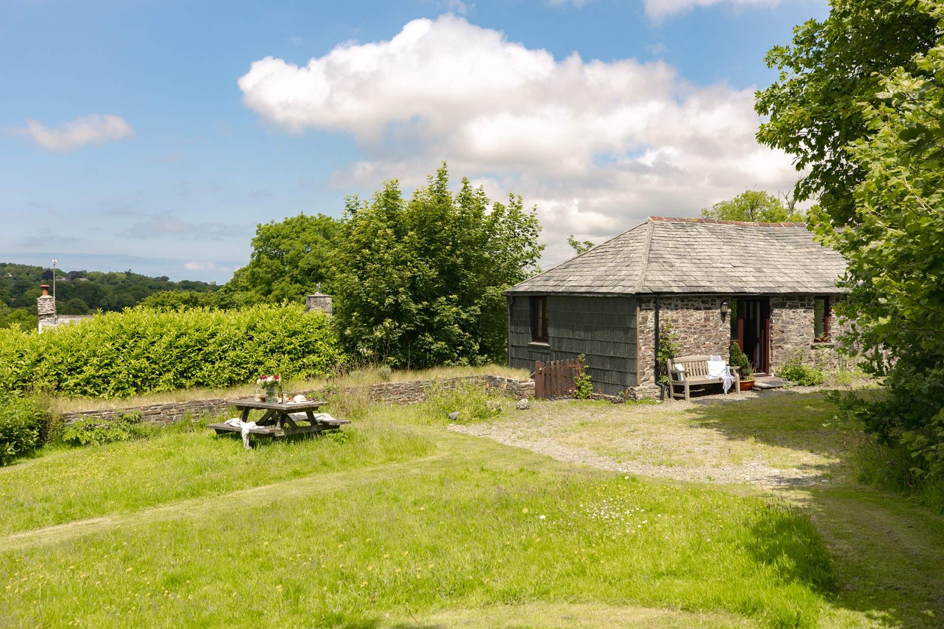 This gorgeous private back garden is rural bliss with captivating views.