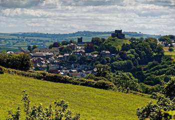 The pretty market town of Launceston overlooked by a stunning Norman castle.