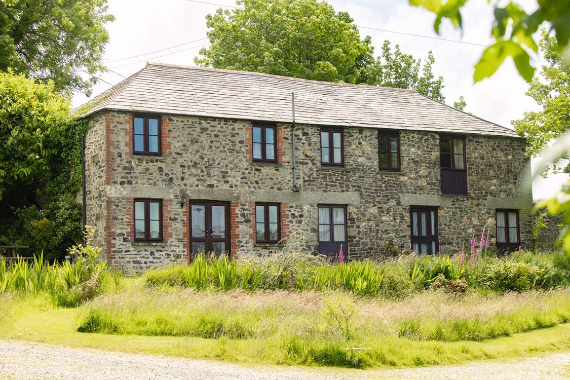 Welcome to Little Tregerry - seen here on the left with Coombe Cottage on the right, which is accessed via it's own entrance behind both cottages.