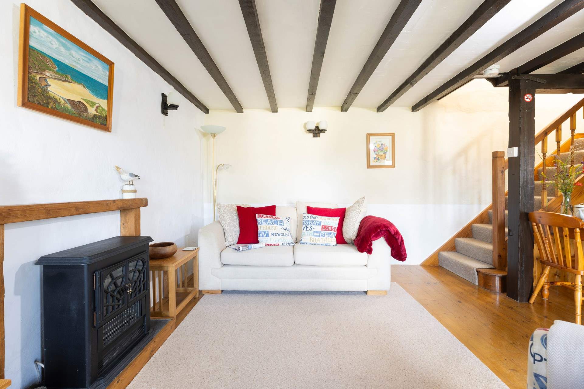 The cottage has been furnished for your comfort.