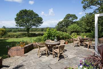 The raised terrace area is one of the most superb spots you can imagine.