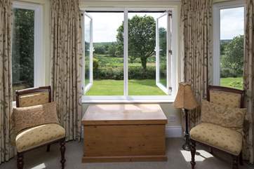 Fling open the windows and make sure you soak up these stunning views. However you may have an uninvited visitor or two as this is also a chosen spot for some very nosy swallows.
