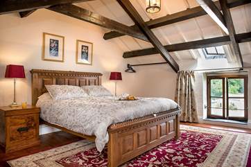 The barn retains much of its original charm.