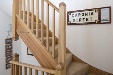 Lovely touches throughout as you make your way up to the living-areas.
