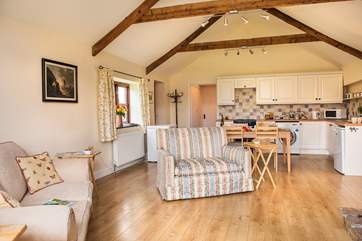 The open plan living-room.