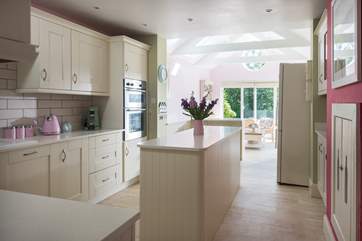 The kitchen is very well-equipped.