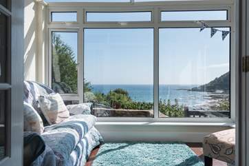 The view from the sun-room.