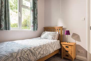 Bedroom 2 has a single bed.